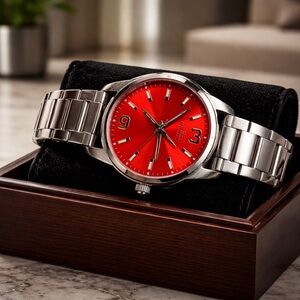 Invicta Women’s Watch Red Dial Silver Stainless Steel Watch